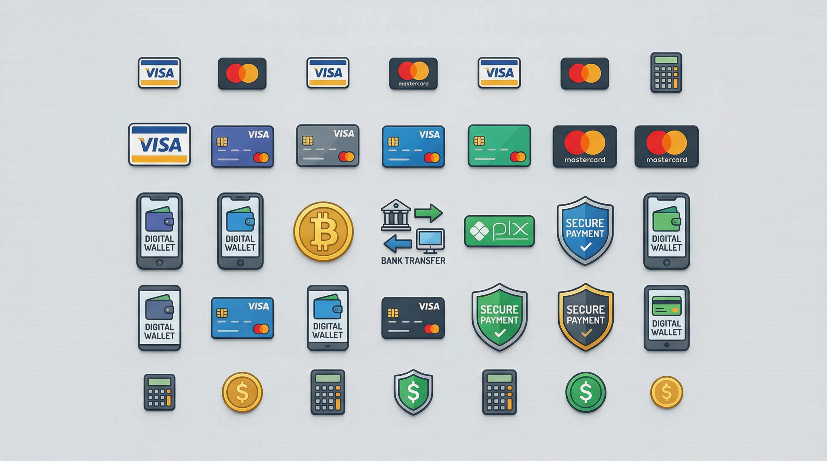 壹号娱乐支持的支付方式图标集合